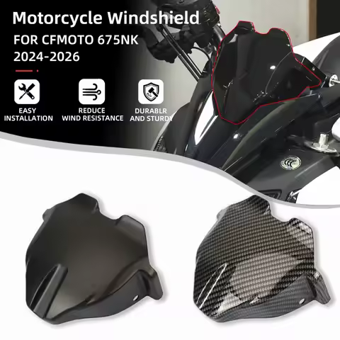 For CFMOTO 675NK 2025 2026 Motorcycle Front Sports Windscreen Wind Deflector Windshield Meter Visor 