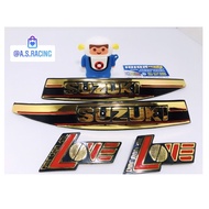 SUZUKI RC80 RC100 RC RC110 TANK EMBLEM ASSY LOGO TANGKI LAMBANG RC-80 RC 80 RC-100 RC 100 RC 110 SUZ