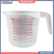 redbuild|  250/500/1000ml Double Scale Transparent Measuring Cup Kitchen Weighing Tool