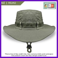 HIJAU 8Ht6F4- Tactical Jungle Hat | Semi Woven Material - Green 4Rygg8-