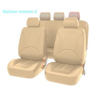 Casual♗◕✠9PCS-5 seat PU leather seat cover Proton Exora car seat cover front + rear 5-seater fully e