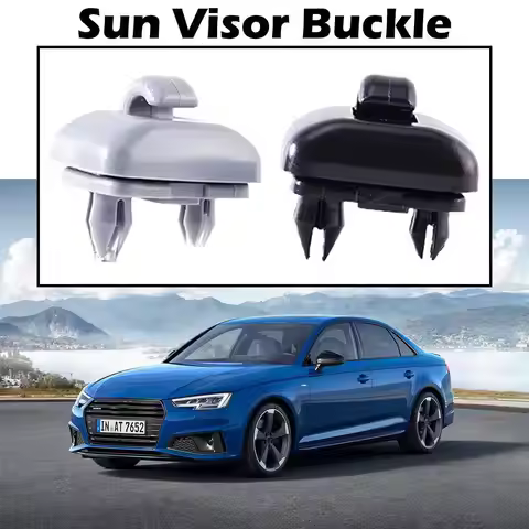 2pcs ABS Plastic Black Sun Visor Clip Hooks 4.2*2.1cm 4F0857561 8W0857562A For Audi A3 A4 LA5A6LA7 Q