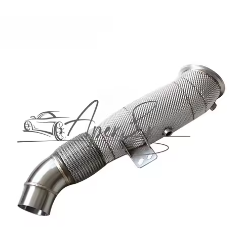 For BMW M340i B58 G20 G29 Supra A90 B58 2019+ Catted with Heat Shield Exhaust Downpipe 4.5inch