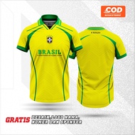 BRAZIL RETRO JERSEY VINTAGE FANTASY EDITION BRAZIL VINTAGE CASUAL JERSEY/