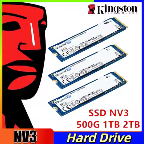 New Kingston NV3 SSD 1TB 2TB 4TB 500GB NVMe PCIe Gen 4.0x4 Solid State Drive M.2 2280 Internal SSD N