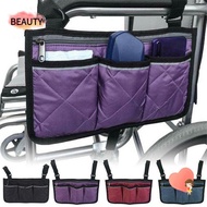 BEAUTY Wheelchair Side Bag Universal Reflective Strip Durable Armrest Pouch