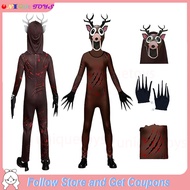 Kids 99 Nights in The Forest Deer Costume Cosplay Boys 99Nights Deer Monster Horror Game Outfit for 