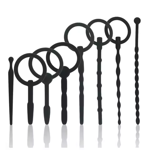 WETIPS Silicone Urethra Probe for Man Black Horse Honey Dilator Stimulation Insert Stick Urinal Devi
