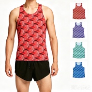 Mens Tank Top Runnning Fitness Shirt Guys Athlete Track Field Singlet Vest