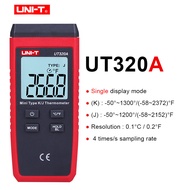 UNI-T UT320A UT320D Mini Contact ดิจิตอล Thermo-Meter Dual K/J อุณหภูมิ LCD Backlight Data Hold
