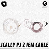 JCALLY PJ2 with Microphone Silver Upgrade Cable Silver Plated Upgrade Cable for KZ Upgrade