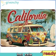 Vintage Bus Metal Tin Sign 2D Metal Wall Art Poster for Home Bar Decor 30x20cm