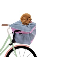 ST-🌊Cycling Bicycle Pet Bag Bicycle Basket Dog Cage Car Front Seat Dog Mat Backpack for Going out Dog Bag Car Seat Cushi