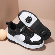 withshoes Student Heelys double-wheel Children's Shrinkable Double Wheel Children's Sliding Wheeled 