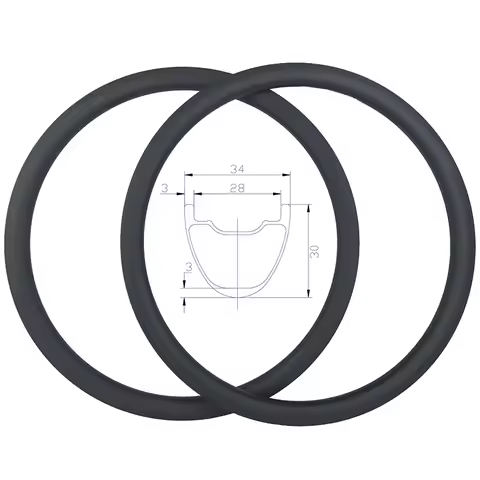 SPEEDSAFE 350G 29er MTB XC SL Hookless Carbon Bike Rims 34mm x 30mm 24H 28H 32H 28mm Inner Wide Clin