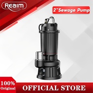 REAIM Water pump 2HP Heavy Duty Cutting Sewage pump Sewage Submersible Pump Water
