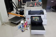 PAKET MESIN PRESS KAOS & PRINTER DTG A3 EPSON 1390 Mesin Sablon Kao