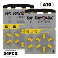 24PCS Aid Battery EXTRA Zinc Air A10 A13 A312 Batteries For Hearing Aids