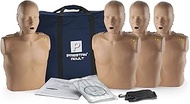 Prestan Professional Adult Dark Skin CPR-AED Training Manikin 4-Pack (with CPR Monitor)