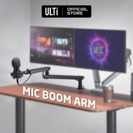 ULTi Mic Boom Arm, 360° Rotatable w/ Cable Management, Microphone Stand for Recording, Podcast, Gami