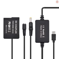 PD USB Type-C Cable to DMW-DCC8 Dummy Battery DC Coupler DMW-BLC12 Replacement for Panasonic LUMIX D