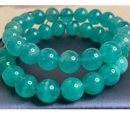 Natural Ice Amazonite Bracelet /天河石 3laps and natural Amazonite