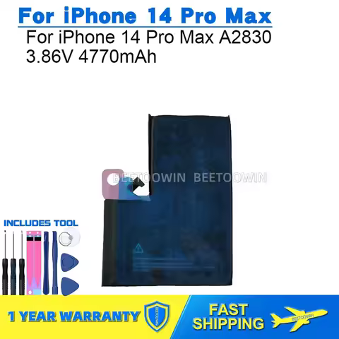 For iPhone 14 Pro Max A2830 3.86V 4770mAh Phone Battery
