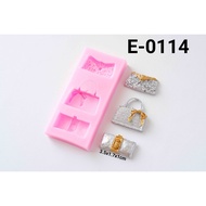 E-0114 Silicone Mold Chocolate Mold Pudding handbag