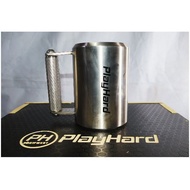 PlayHard 10KG Mug – 304 Stainless Steel Weight Plate Design Coffee & Protein Shake Drinkware