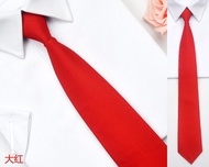 *READY STOCK AT MALAYSIA*Lazy Zipper Tie For Male And Female Students Adjustable Shirt Solid Color T