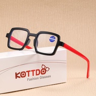 Big Face Slimmer Look Small Square Frame Reading Newspaper Reading Glasses HD Resin Reading Glasses