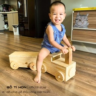 Baby Pedestal Train, Pedestal Train, Wooden Train Toys for Children, Tiny Wooden Toys