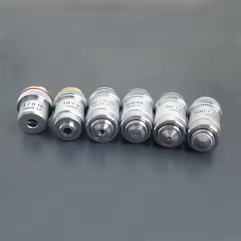4X 10X 20X 40X 60X 100X High Quality Microscope Objective Lens Achromatic Objective Laboratory Biolo