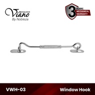 Hak Angin Pengait Penahan Jendela Window Hook Bulat dan Kotak Stainless Viano ( By Nobleza ) PJ