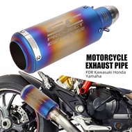 51mm Motorcycle Exhaust Muffler Modified exhaust Akrapovic Muffler pipe Racing Motorcycle Tailpipe Tip Universal