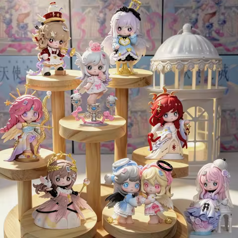 New In Stock Genuine Ghost Keeno Blind Box Angel City Series Collectible Trendy Cute Desktop Ornamen