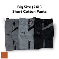 ❗️Plus Size 2XL READY STOCK❗️ T90 Men Pockets Big Size Short Pants Sport cotton pants short casual p