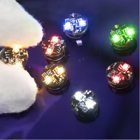 5pcs Magnetic Controlled LED Dual Light Led Double Lamp Toys DIY Model Making with CR927 Battery