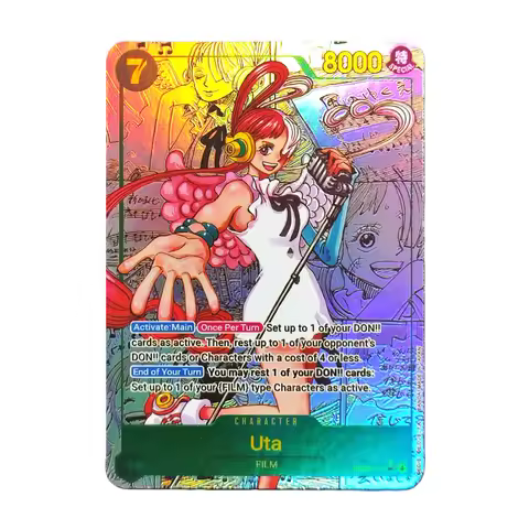 DIY One Piece Card Game Manga Uta EB03--061 SEC Collection English OTCG Anime Cards