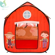 Kids Play Tent Pop Up Barn Play Tent No Installation Foldable Play Tent Portable Playhouse Tent Oxford Cloth Play Tent House  SHOPQJC9394