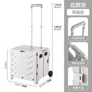 【現貨🇭🇰】摺疊購物拉車 買餸神器 露營手拉車 輪爬樓梯款 可坐可載重 三段拉桿 多色 $168起