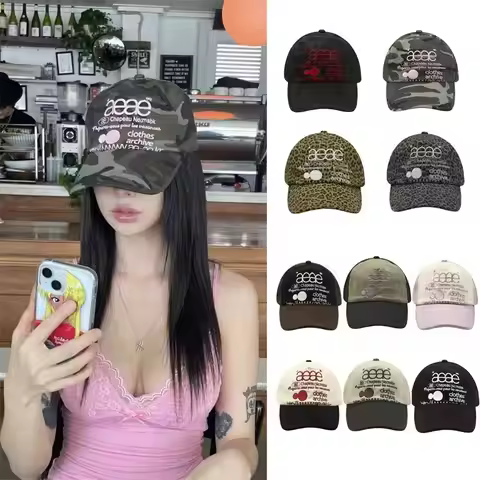 Ins Super Hot AEAE Baseball Cap Fashion Quality Letter Embroidery Hat ex Cotton Casual Sle Men Women