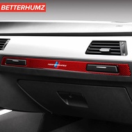 Carbon Fiber Sticker Car Copilot Water Cup Holder Panel Cover Sticker Interior Trim Frame For BMW E90 E92 E93 Auto Acces
