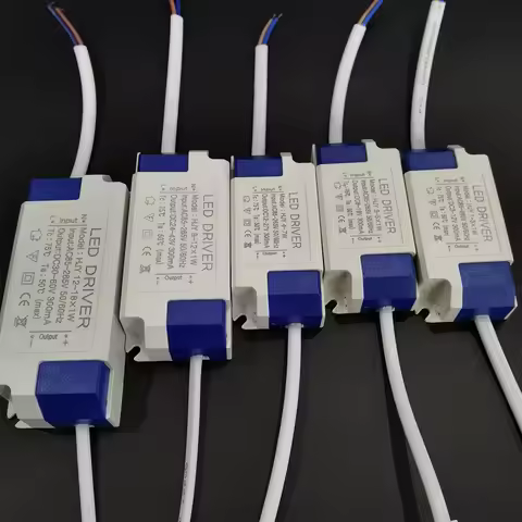 1W 3W 4W 5W 7W 8W 9W 12W 18W Driver Light Transformer Input AC85-265V Power Supply Adapter 300mA Cur