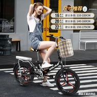 ST/💝Folding Car Student Variable Speed Lightweight Women's Men's Small Foldable Bicycle Adult on Subway Folding Self 6ZA