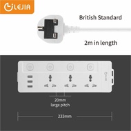 LEJIA   Gray/Black/Gold  Wall Key Kitchen  Switch Panel 13amp Universal 3/6 Pin Plug Socket with USB