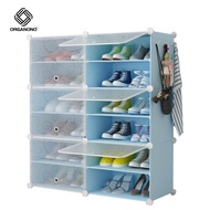 Organono DIY 8-20 Layers Shoe Rack Multipurpose Organizer Cabinet w/ Cover Space Saver - 2 Columns