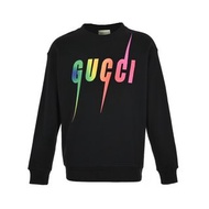 義大利奢侈時裝品牌Gucci彩色閃電印花長袖T恤 代購服務