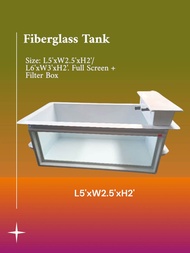 Fiberglass Tank with Front Mirror+ Filter Box (7/26)