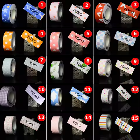 1Roll P12 P15 Thermal Label Sticker Compatible Phomemo D30 Q30 Marklife P11 P50 L12 DELI Q2 Labeller